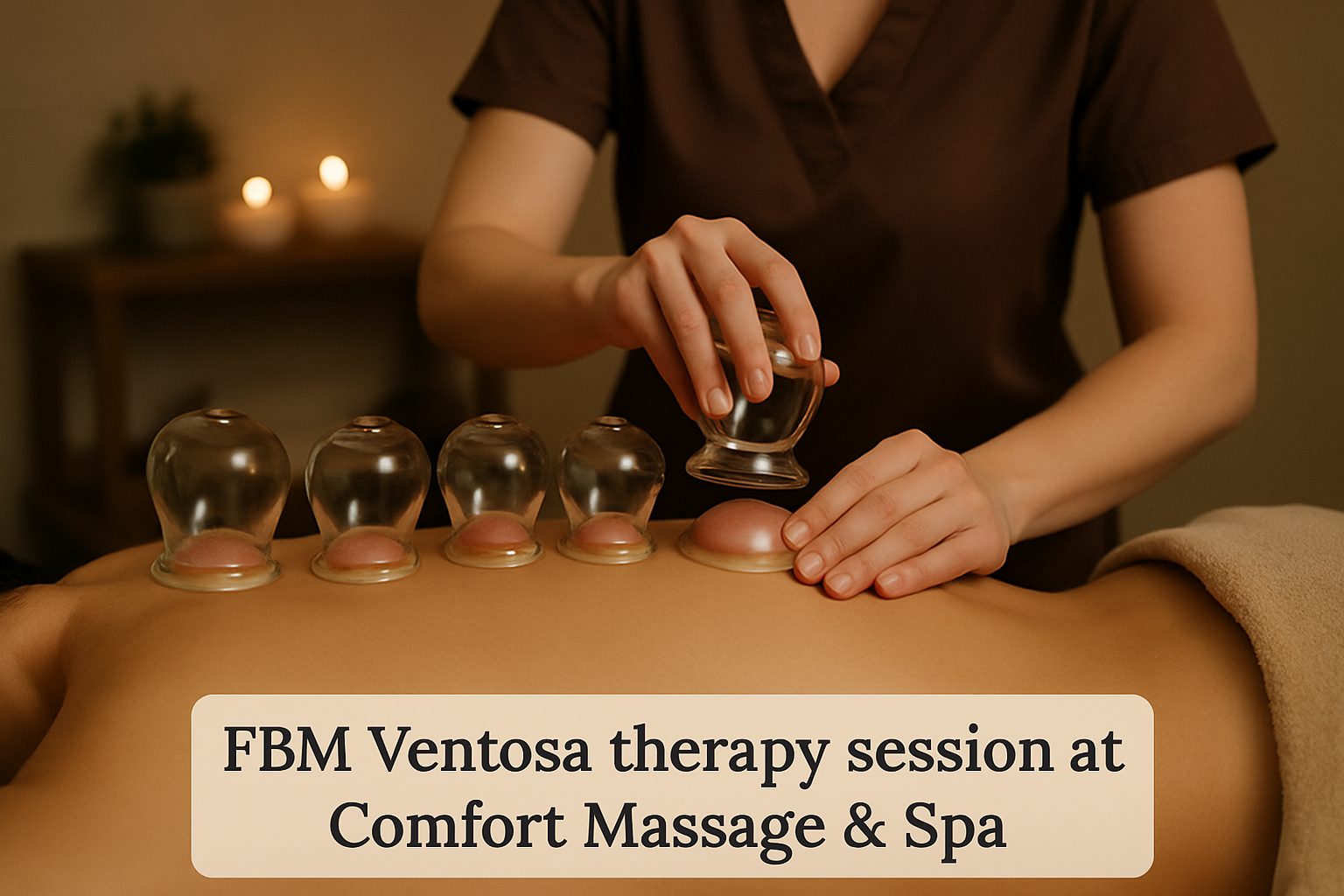 Unwind After Oktoberfest: Pamper Yourself with a Soothing Service Massage in Metro Manila 3 FBM Ventosa therapy with cups applied to client’s back.